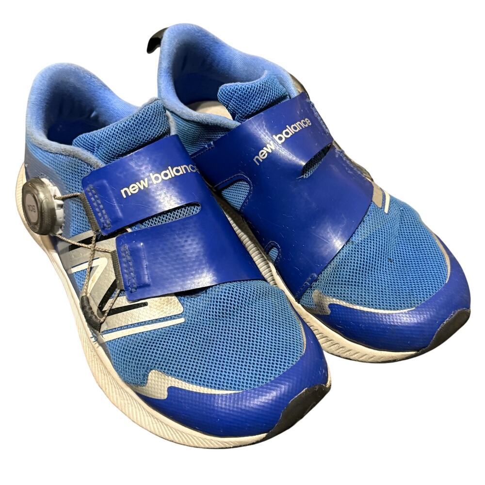 New Balance Unisex Kid DynaSoft Reveal V4 BOA Running Shoe Blue Metallic Size 3 - Picture 2 of 8